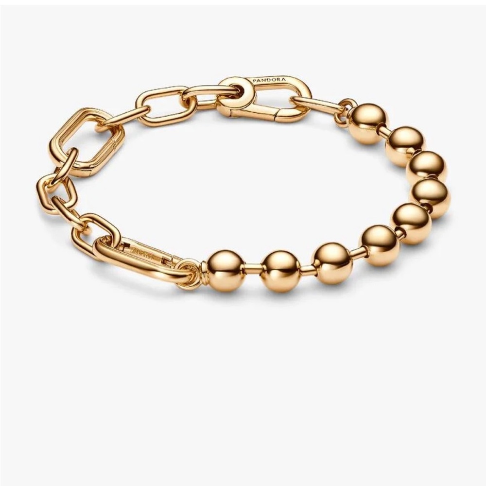Pandora ME Metal Bead & Link Chain Bracelet
